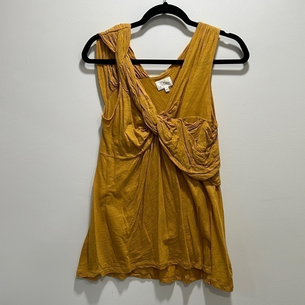 𝅺DELETTA Anthropologie Yellow Gold Top